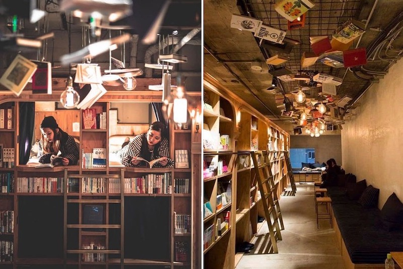 Quán cafe sách phong cách Nhật Bản