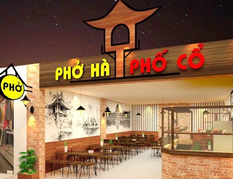 Thiết kế quán phở theo phong cách truyền thống