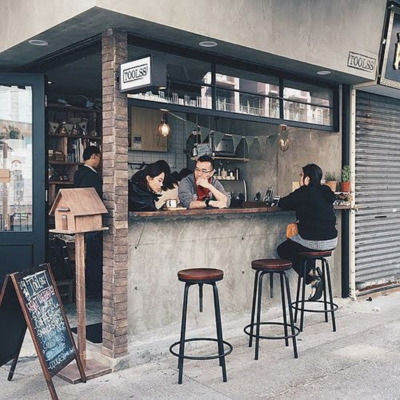 Thiết kế quán cafe take away phong cách hiện đại, tối giản