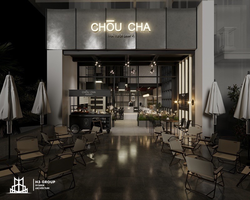 Thiết kế quán cafe theo phong cách hiện đại