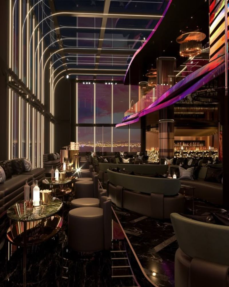 Quán bar phong cách tối giản