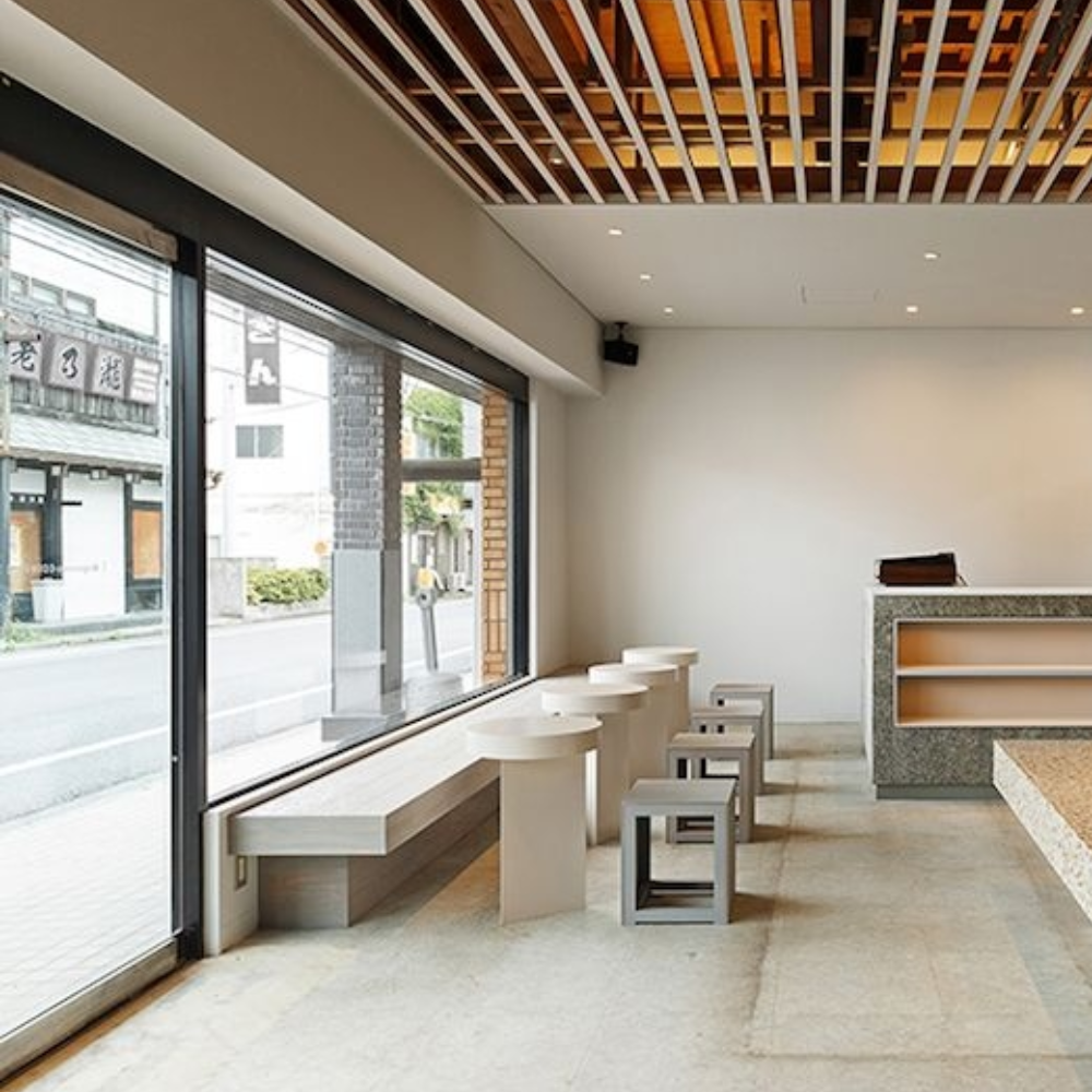 Màu sắc trong thiết kế quán cafe tối giản 
