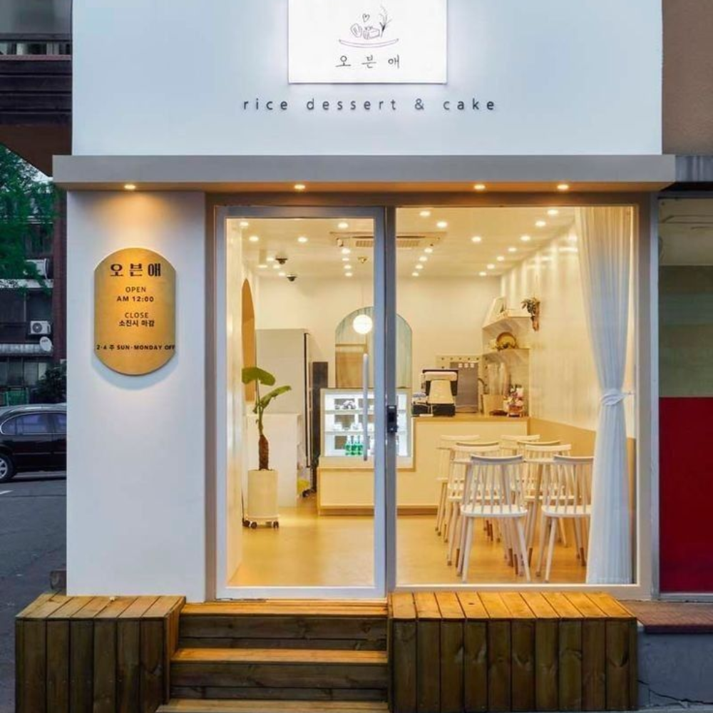 Thiết kế cafe mặt tiền 5m phong cách Hàn Quốc