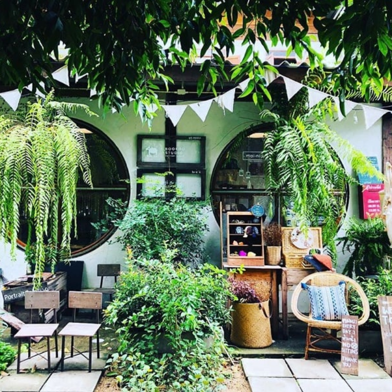 Mẫu thiết kế quán cafe phong cách Eco-Friendly