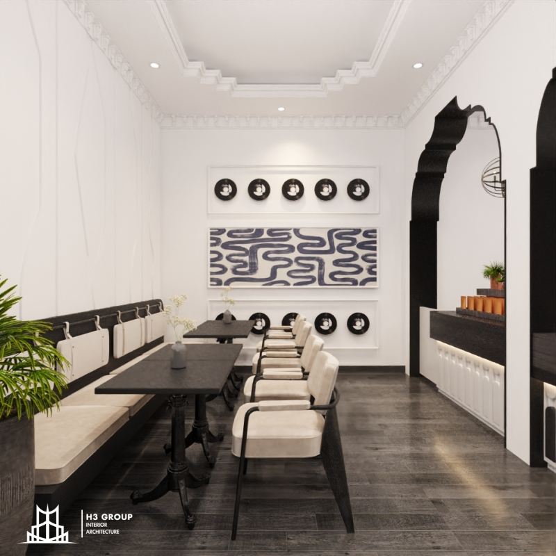Mẫu thiết kế quán cafe phong cách Minimalism