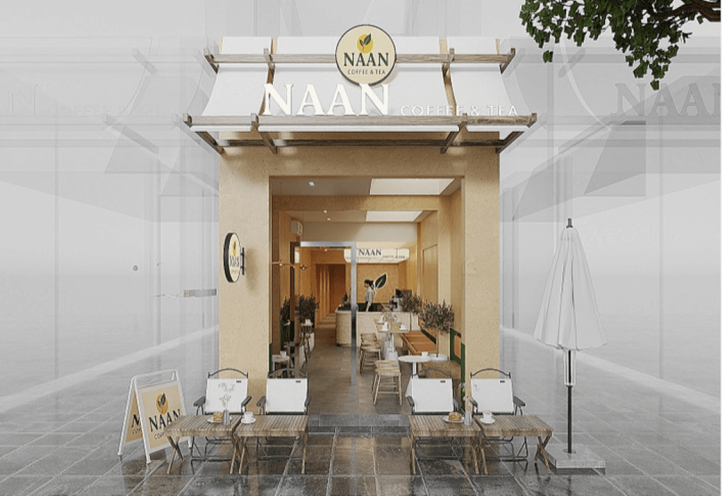Đặc trưng của những mẫu thiết kế quán cafe nhỏ đẹp đó là sử dụng các gam màu trắng, be và pastel làm chủ đạo để tạo hiệu ứng mở rộng không gian về thị giác