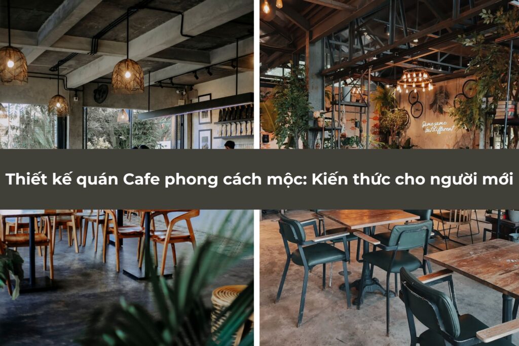 Thiết kế quán Cafe phong cách mộc: Kiến thức cho người mới