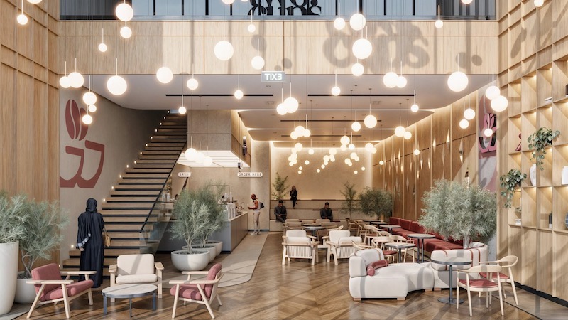 Dự án quán cafe phù hợp với mục đích học tập, làm việc, bàn ghế dài được bố trí để khách hàng thuận tiện trao đổi nhóm