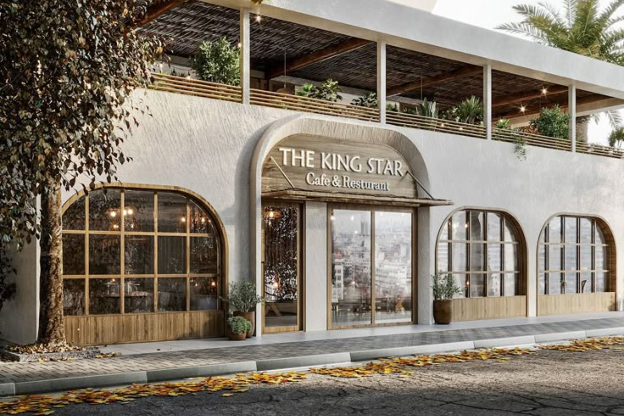 Cafe thiết kế kiểu Pháp