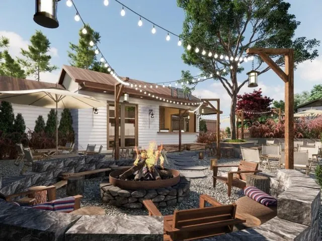 Kiểu thiết kế Rustic sân vườn là lựa chọn phù hợp với những mặt bằng rộng, có lợi thế về không gian ngoài trời