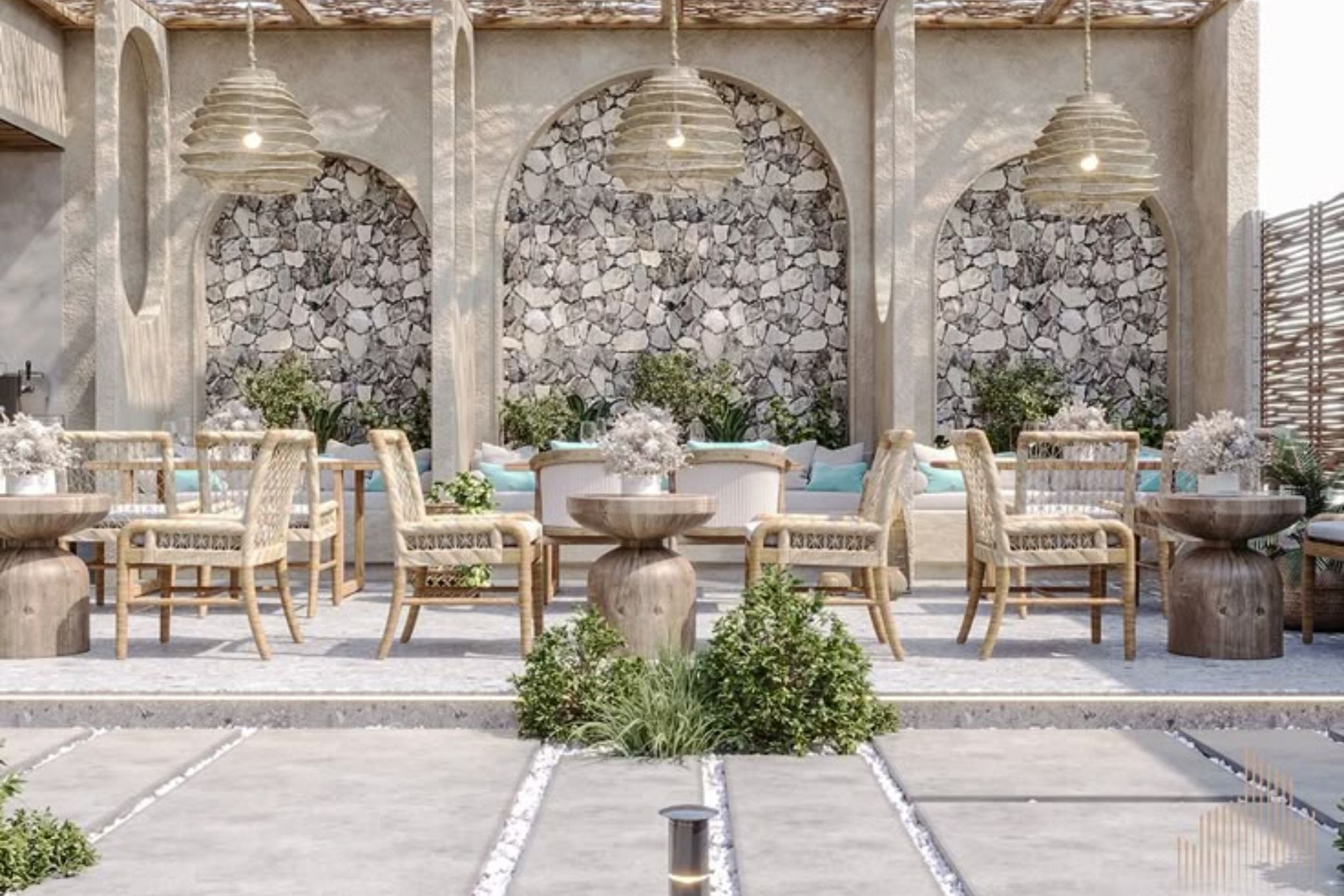 Thiết kế quán cafe kiểu Pháp