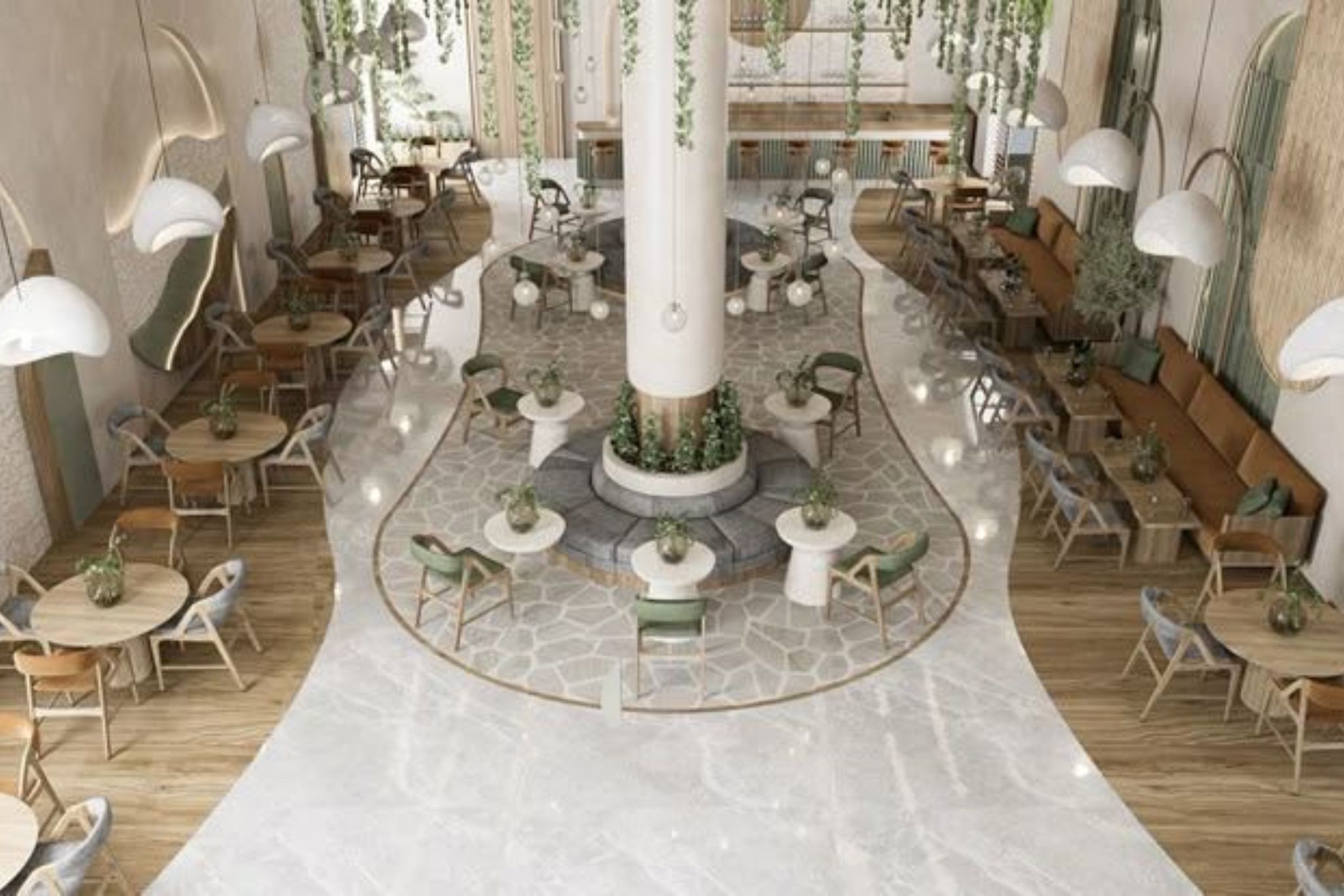 biến ý tưởng thiết kế quán cafe kiểu Pháp thành hiện thực