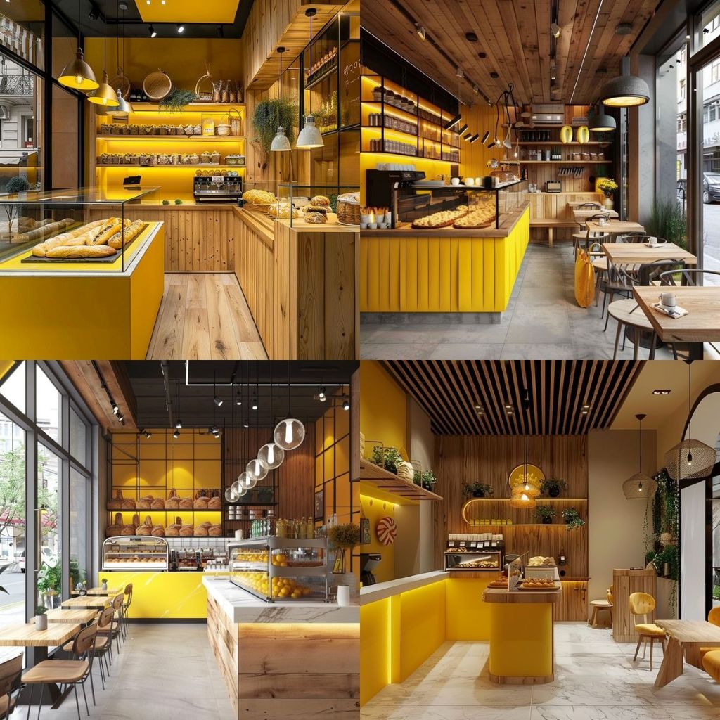 Khi kết hợp với nội thất gỗ và ánh sáng vàng, màu vàng mù tạt mang lại cảm giác gần gũi, thân thiện và giàu năng lượng