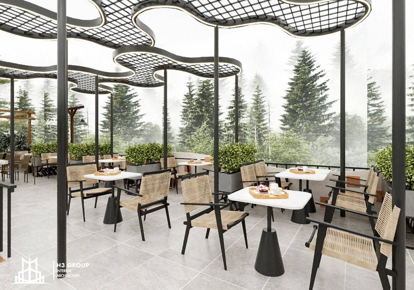 Quán trà sữa phong cách Hàn Quốc ghi điểm nhờ thiết kế gam màu nền màu xi măng và nhiều góc sống ảo chuẩn “Seoul vibes”