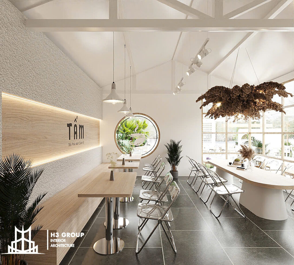 Thiết kế Tấm Coffee theo phong cách sân vườn Đà Lạt