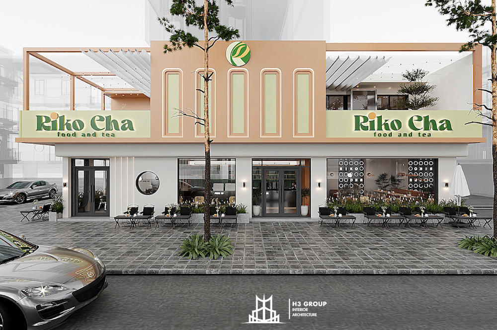 Dự án Riko Cha với mặt tiền rộng trên 25m2 được thiết kế theo phong cách hiện đại kết hợp với sân vườn thoáng đãng
