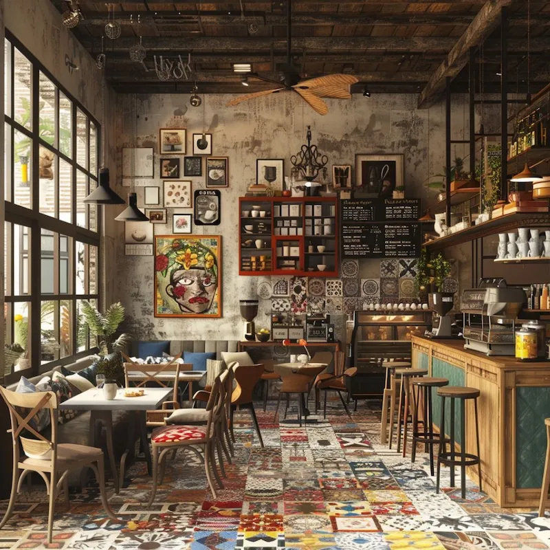 Lựa chọn và sắp đặt đồ trang trí sao cho một cách khéo léo để thể hiện nét đặc trưng của phong cách Vintage