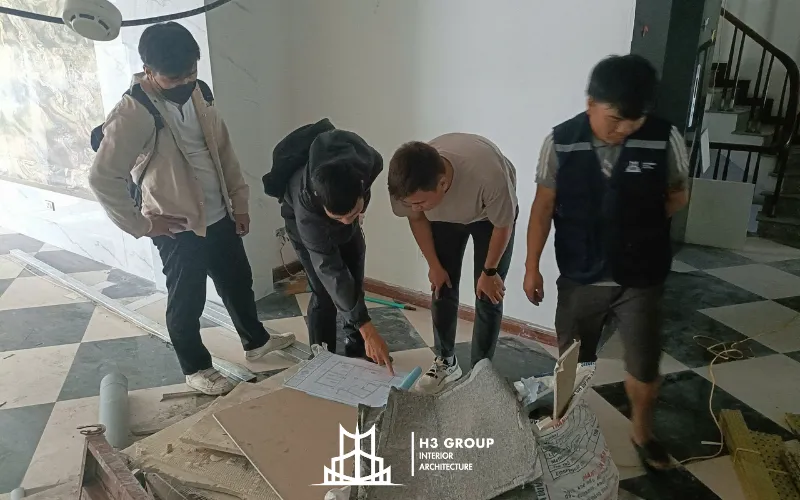 Việc thống nhất với đơn vị thiết kế về phong cách, màu sắc và vật liệu sẽ giúp dự án hạn chế những sai sót và đảm bảo tiến độ thi công