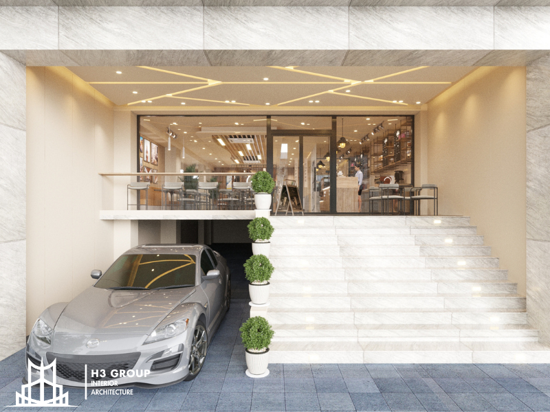 Quán cafe mặt tiền 7m đậm chất Châu Âu, tinh tế mà không kém phần gần gũi