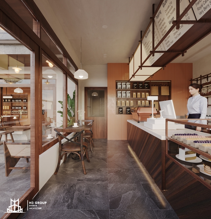 Ánh sáng và màu sắc đóng vai trò quan trọng trong việc định hình không gian thiết kế quán Trạm Sạc Coffee