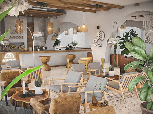 thiết kế quán cafe 100m2