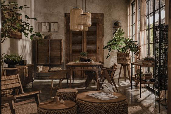 Phong cách rustic trong thiết kế quán cafe 100m2