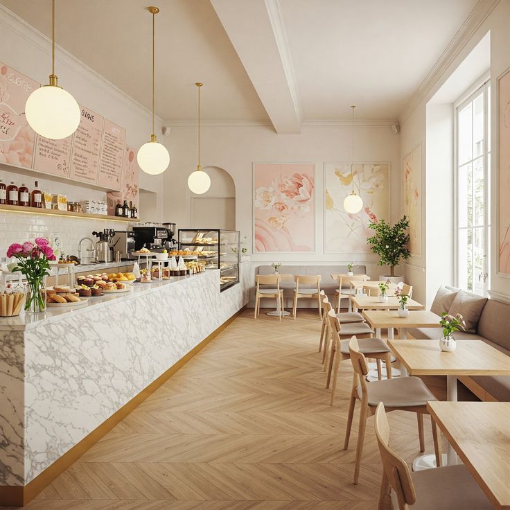 thiết kế quán cafe bánh ngọt đẹp, hút khách