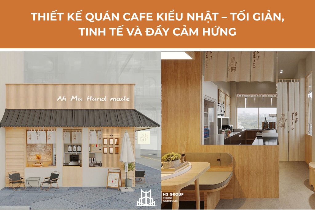thiết kế quán cafe phong cách Nhật Bản