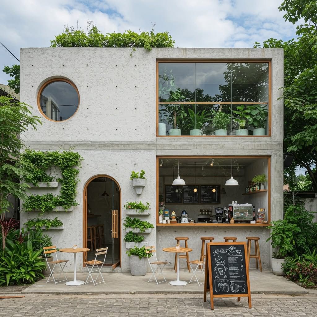 Bố trí không gian hợp lý trong quán cafe