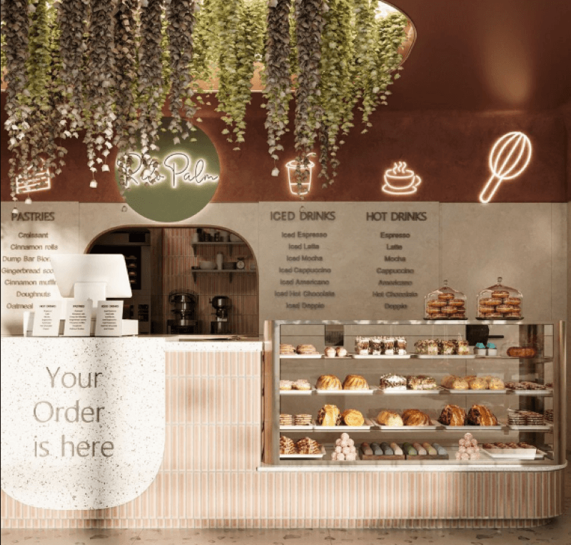 Mô hình cafe & bánh ngọt phù hợp với nhóm khách hàng yêu thích không gian thư giãn nhẹ nhàng, đặc biệt là giới trẻ và dân văn phòng