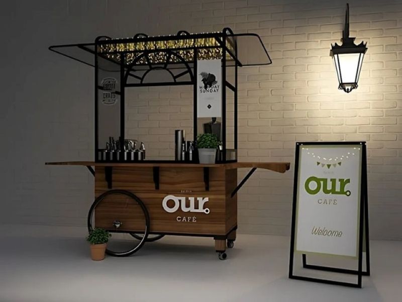 Mô hình cafe xe đẩy nhỏ gọn, tiết kiệm chi phí thuê mặt bằng và dễ dàng tiếp cận khách hàng ở nhiều khu vực khác nhau  