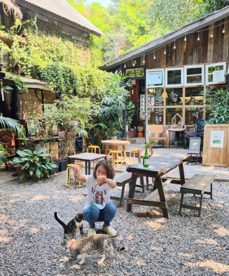 Từng góc nhỏ trong quán cafe sân vườn kiểu Nhật đều gợi nhắc về triết lý sống tối giản và hòa hợp với thiên nhiên
