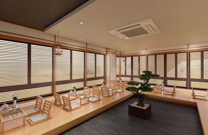 Màu sắc nội thất trung tính, nhẹ nhàng dễ kết hợp với ánh sáng và decor, tạo không gian hài hòa và dễ chịu cho khách