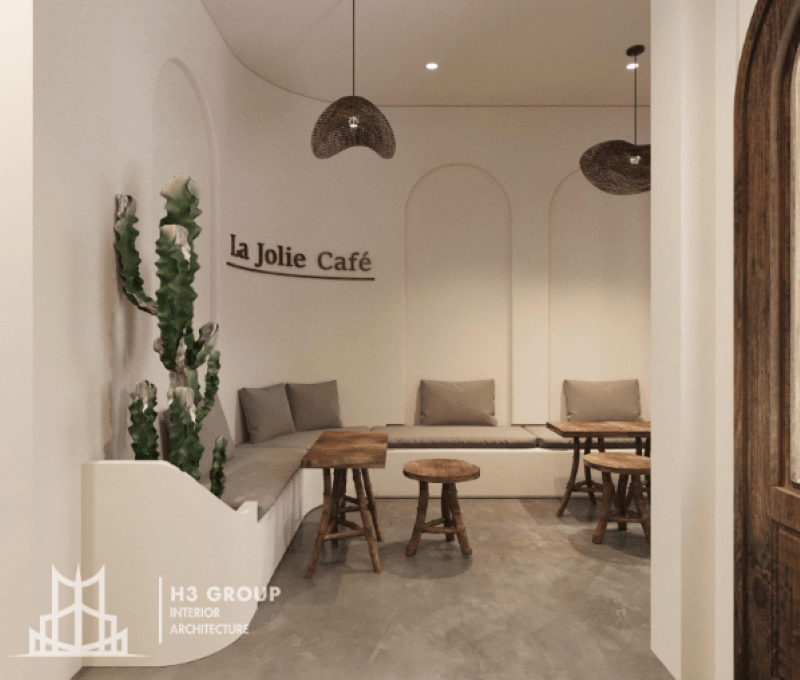 Lựa chọn phong cách thiết kế quán cà phê theo phong cách tối giản giúp chủ đầu tư tiết kiệm được tối đa chi phí cho hạng mục trang trí
