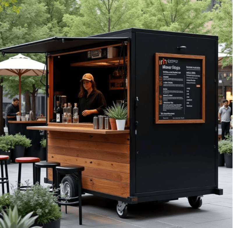 Mô hình cafe take - away nhỏ gọn, dễ vận hành, chỉ cần 1 người pha chế và phục vụ, giảm đáng kể chi phí lương