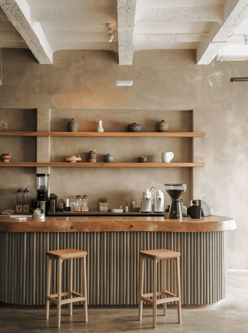 Quầy bar kiểu minimalist dễ phối hợp với nhiều phong cách nội thất xung quanh
