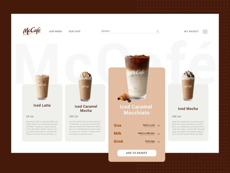 Website cung cấp thông tin đầy đủ về thương hiệu cần được tối ưu UX/UI, giúp khách hàng dễ tra cứu menu và đặt món