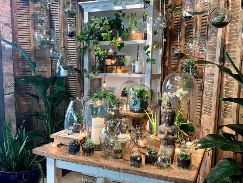 Sự đa dạng trong cách sắp xếp và thiết kế Terrarium giúp quán thể hiện cá tính riêng, tạo dấu ấn độc đáo khó quên cho khách 