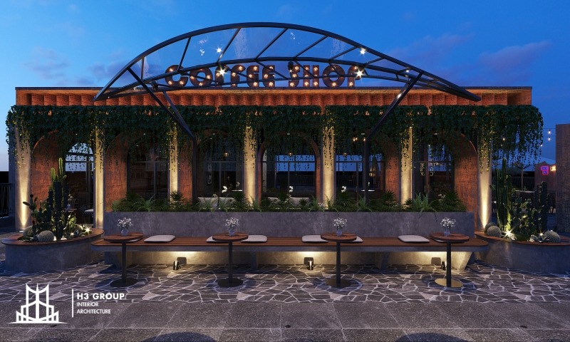 Mô hình kinh doanh cafe sân vườn đặc trưng bởi không gian rộng rãi, nhiều cây xanh, tạo cảm giác thoải mái và gần gũi với thiên nhiên
