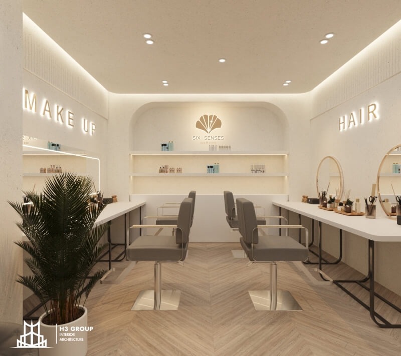 Spa Six Senses là một dự án cải tạo và nâng cấp không gian spa theo phong cách Hàn Quốc nhẹ nhàng do H3 Group thi công trọn gói