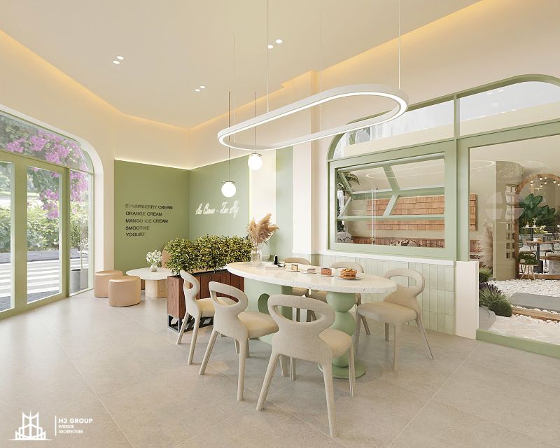 Lấy cảm hứng từ màu xanh cốm làm màu chủ đạo