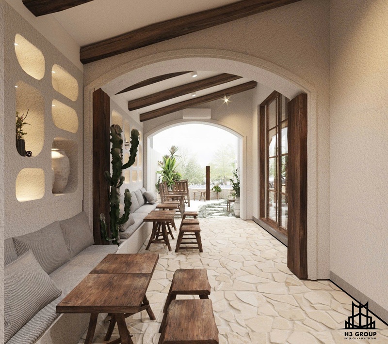 La Jolie Cafe là một trong những dự án nổi bật được H3 Group thiết kế và thi công trọn gói – mang đậm tinh thần Bắc Âu (Scandinavian)