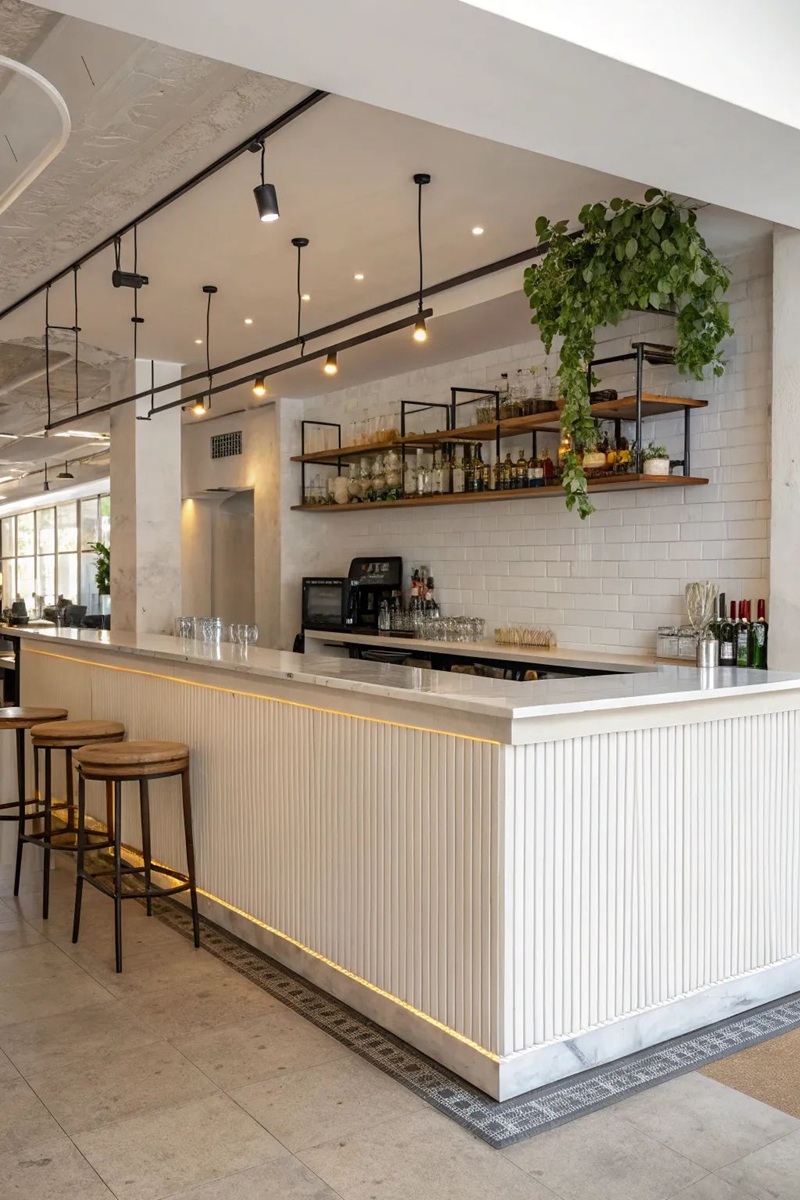 Scandinavian mang lại hình ảnh hiện đại nhưng vẫn giữ được sự ấm áp của một quán cafe thân thiện