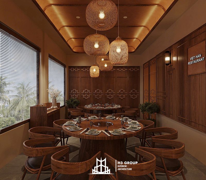 Phương án thiết kế nhà hàng Việt 