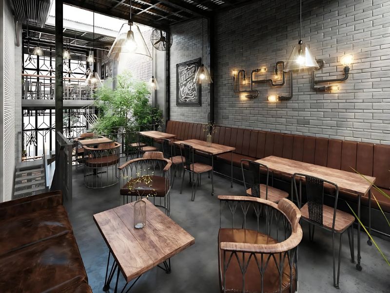 Phong cách Rustic giúp quán cafe trở nên chân thật và dễ chịu, là điểm hẹn lý tưởng cho những ai yêu sự giản dị