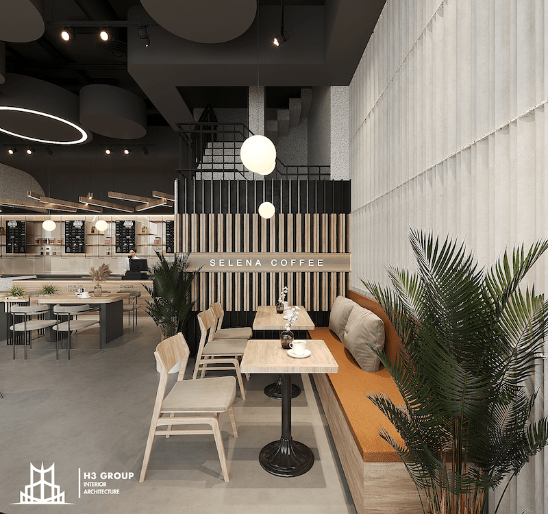 Mô hình cafe kết hợp không gian làm việc với khu làm việc yên tĩnh, đầy đủ ổ cắm, wifi mạnh, bàn ghế thoải mái,…