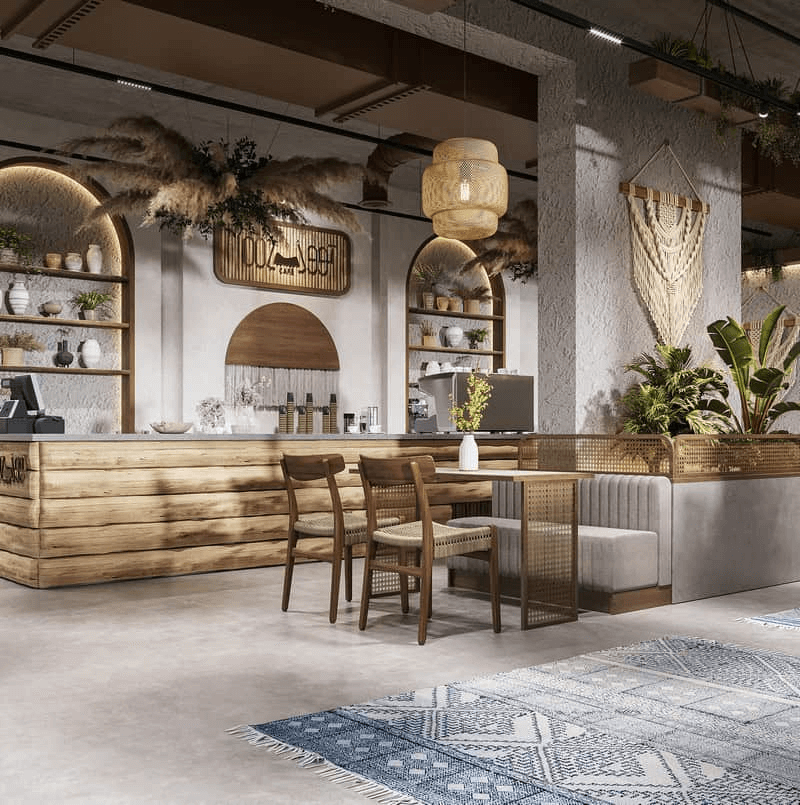 Nội thất tân cổ điển tạo nên không gian đẳng cấp phù hợp với mô hình quán cafe cao cấp