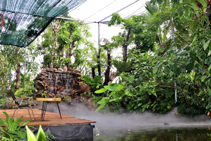 Thiết kế quán cafe diện tích 300m2 kết hợp sân vườn tạo không gian mở thư giãn và đầy sức sống