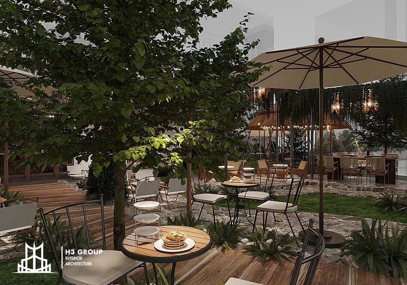 Thiết kế quán cafe diện tích 100m2 theo phong cách hiện đại giúp tối ưu cả thẩm mỹ lẫn công năng