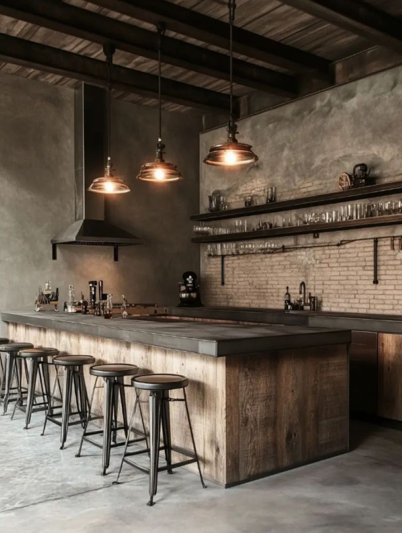 Thiết kế quán cafe hiện đại sử dụng gỗ mang lại vẻ đẹp ấm áp, gần gũi nhưng không kém phần sang trọng, giúp không gian trở thành nơi lý tưởng để thư giãn và trò chuyện